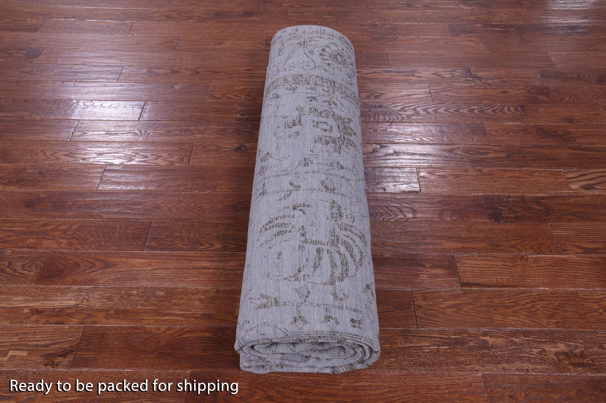 Grey Persian Tabriz Hand Knotted Wool & Silk Rug - 8' 10" X 12' 1" - Golden Nile