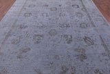 Grey Persian Tabriz Hand Knotted Wool & Silk Rug - 8' 10" X 12' 1" - Golden Nile