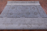 Grey Persian Tabriz Hand Knotted Wool & Silk Rug - 8' 10" X 12' 1" - Golden Nile