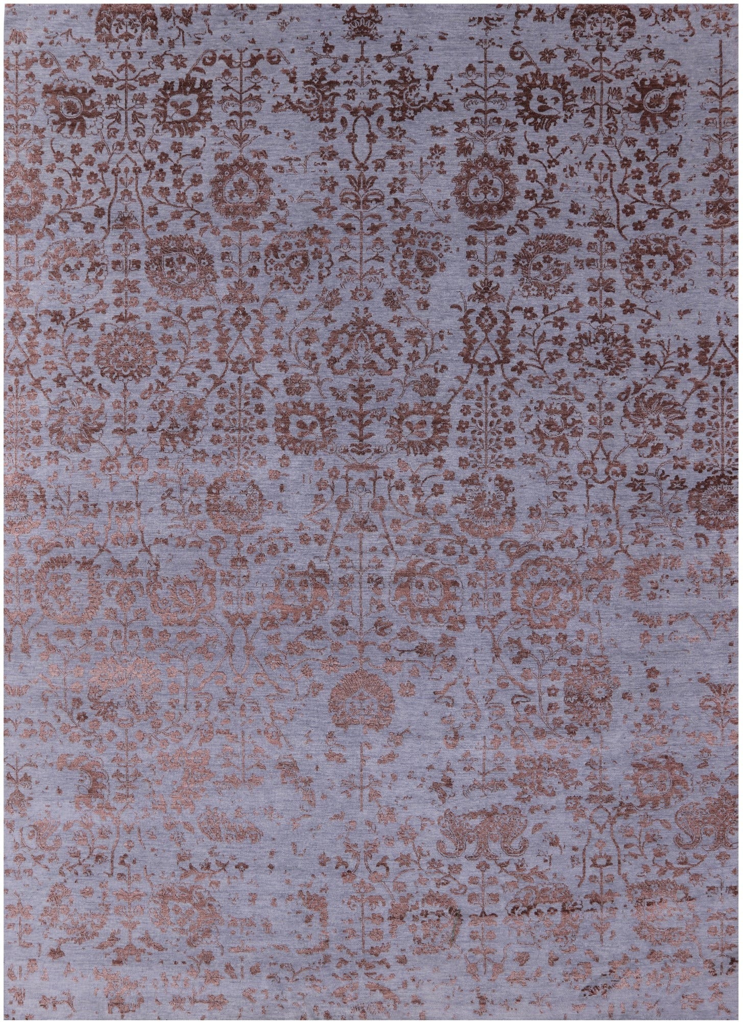 Persian Tabriz Hand Knotted Wool & Silk Rug - 9' 10" X 13' 9" - Golden Nile