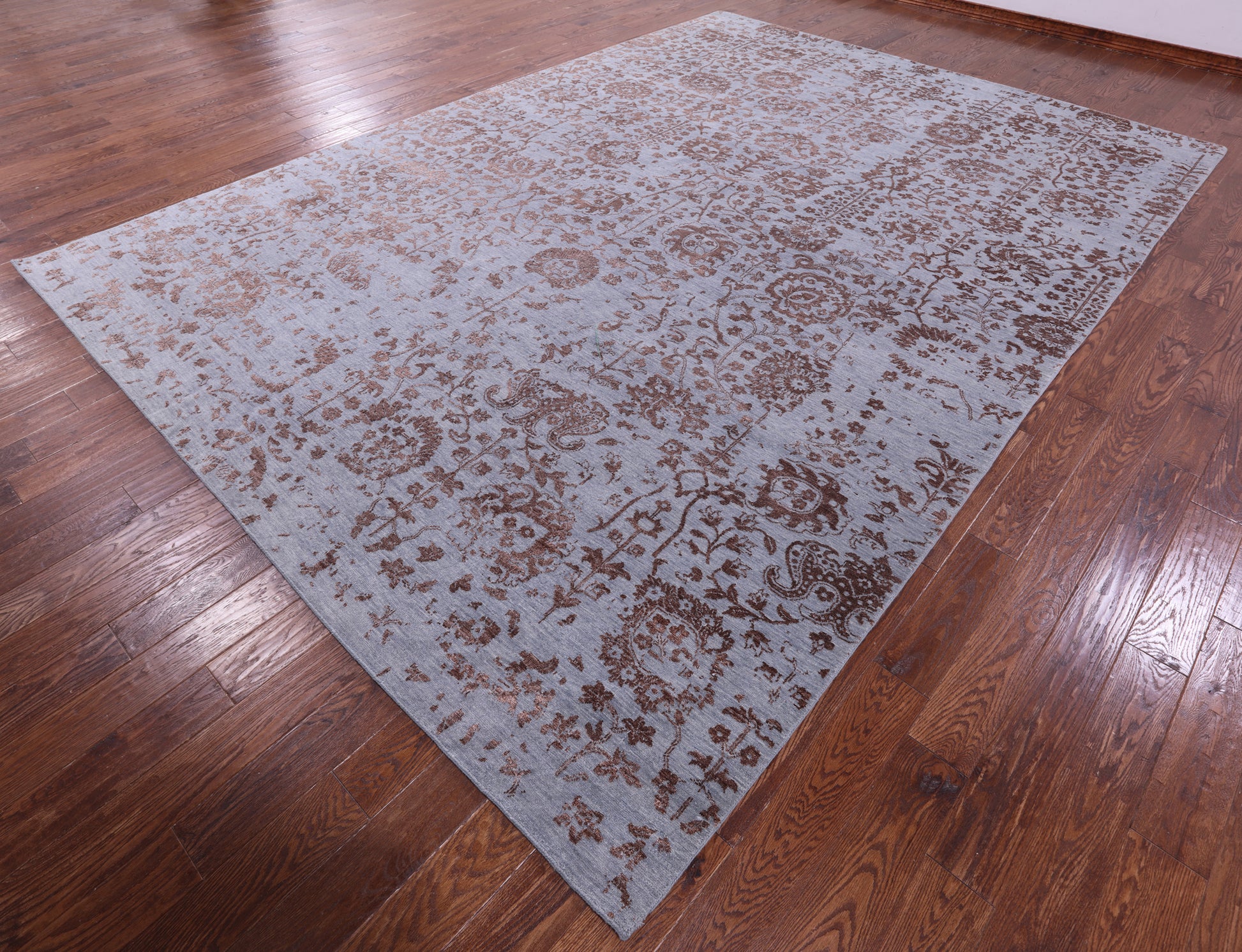 Persian Tabriz Hand Knotted Wool & Silk Rug - 9' 10" X 13' 9" - Golden Nile