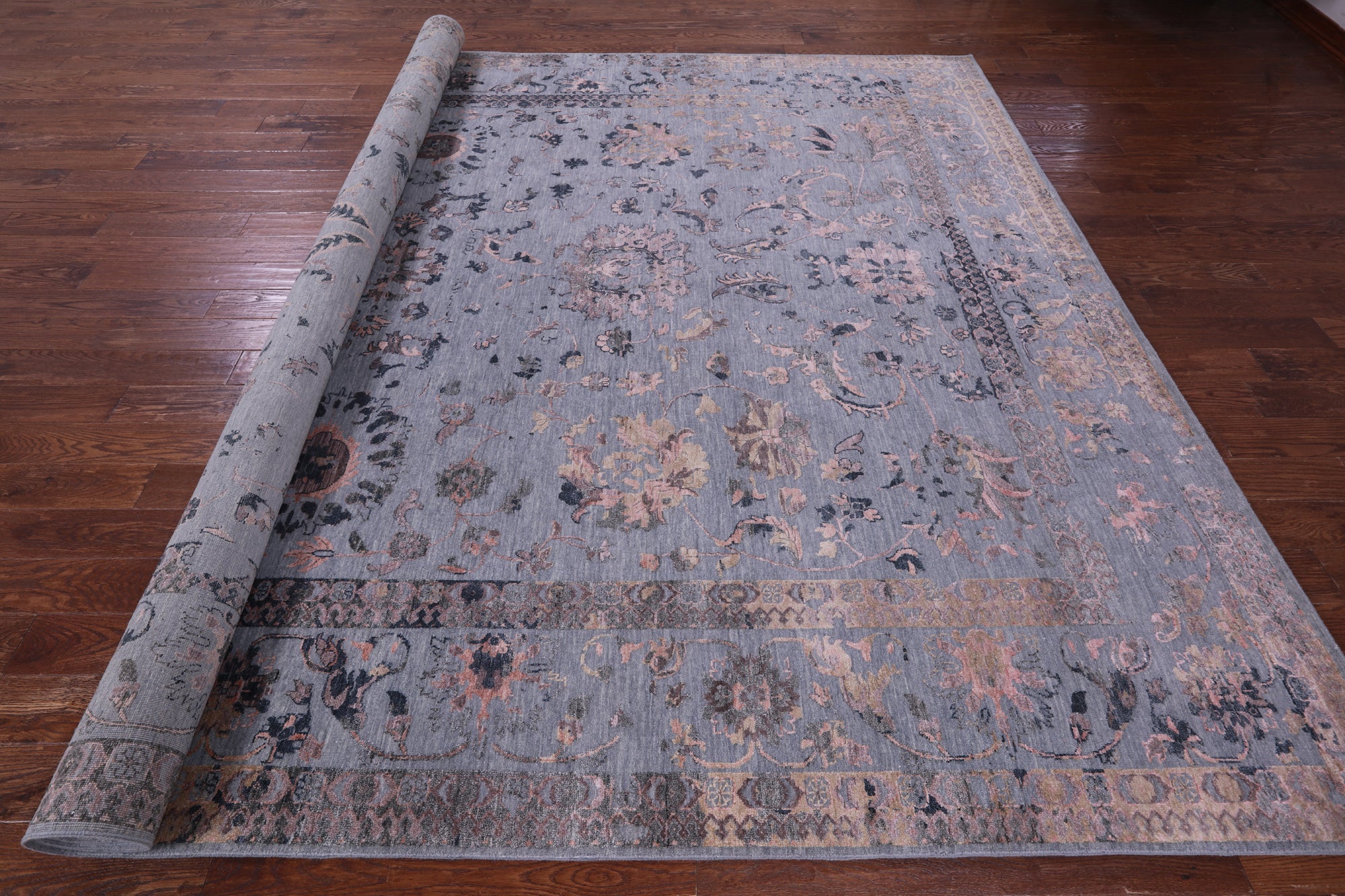 Persian Handmade Wool & Silk Rug - 9' 11" X 14' 1" - Golden Nile