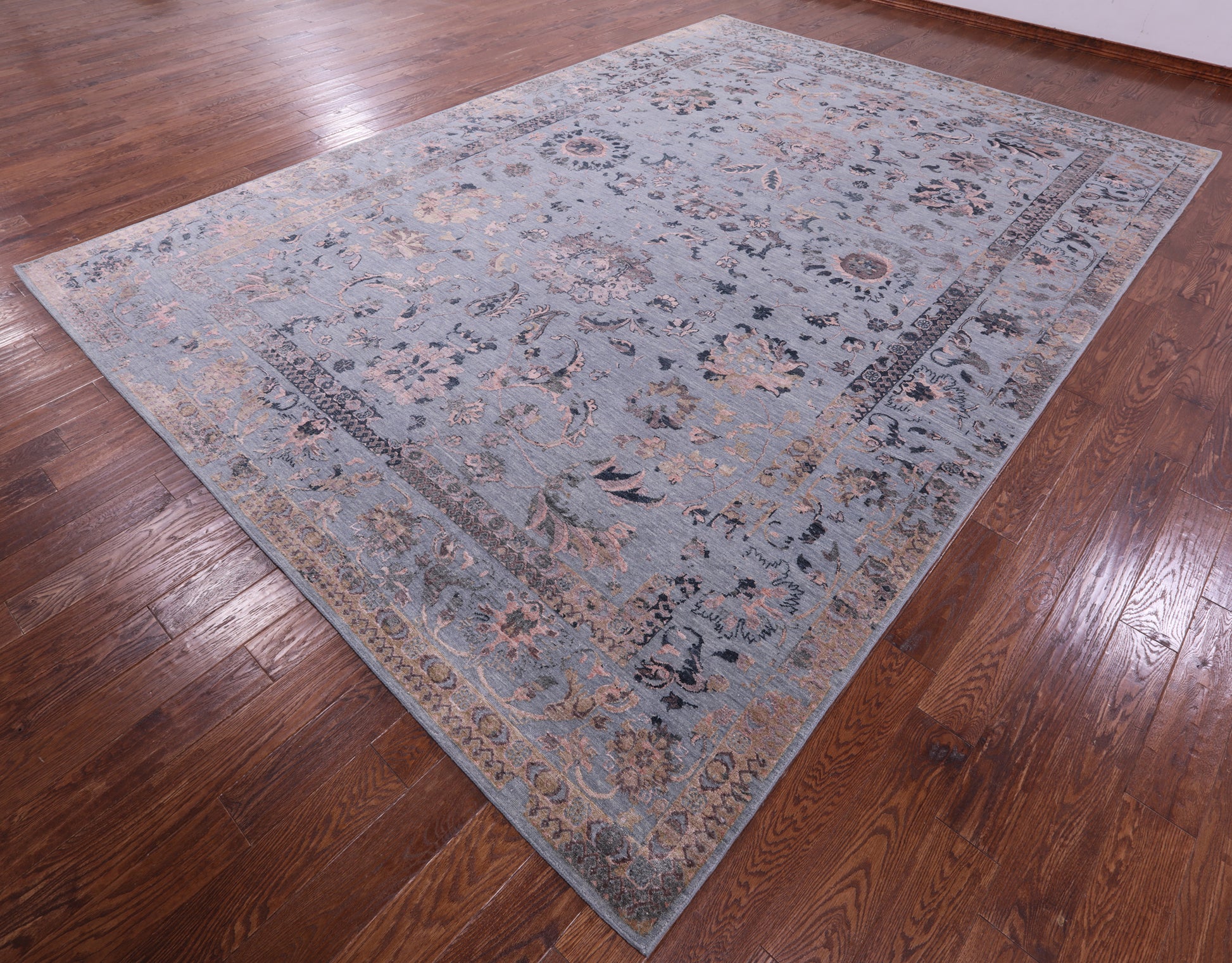 Persian Handmade Wool & Silk Rug - 9' 11" X 14' 1" - Golden Nile