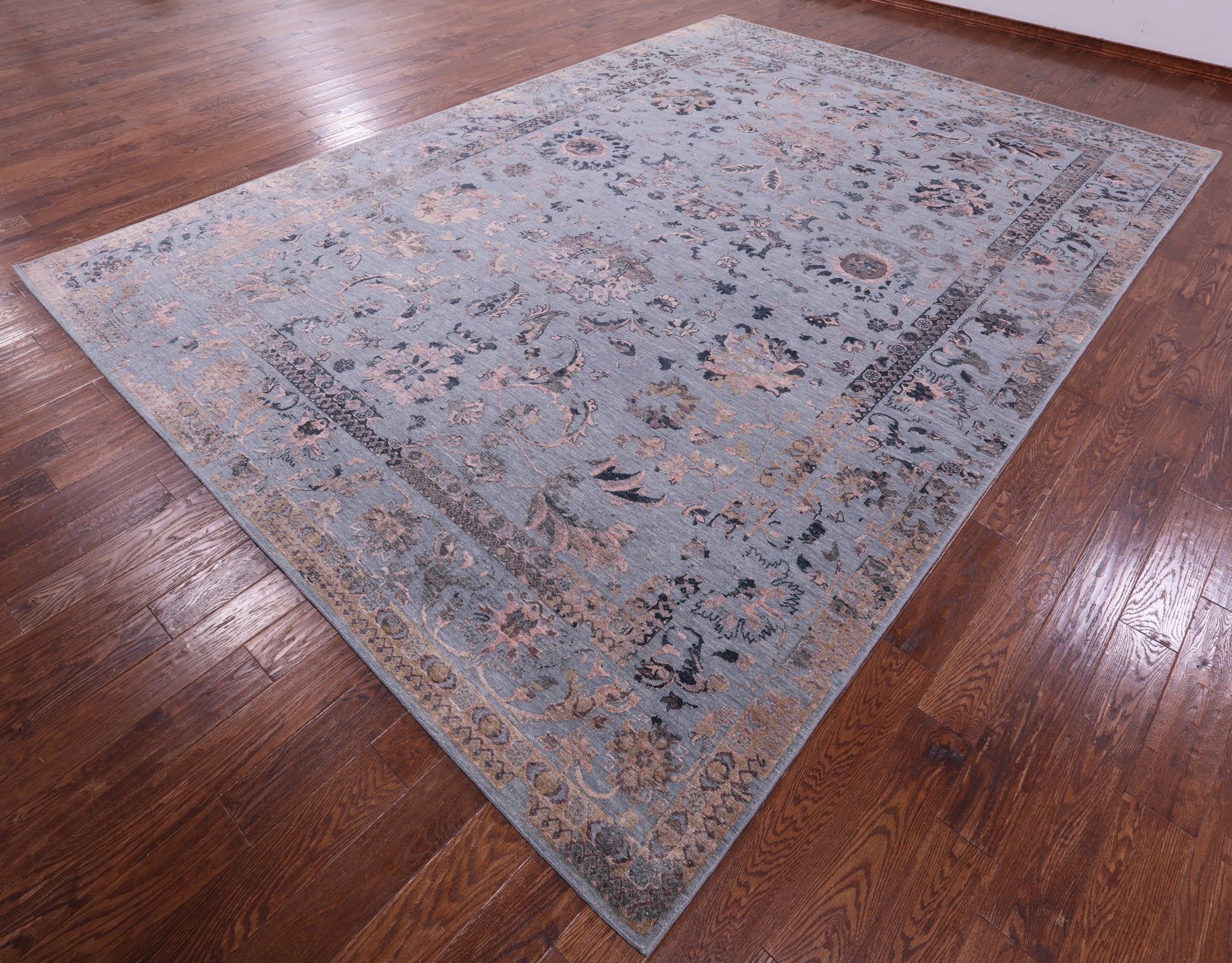 Persian Handmade Wool & Silk Rug - 9' 11" X 14' 1" - Golden Nile