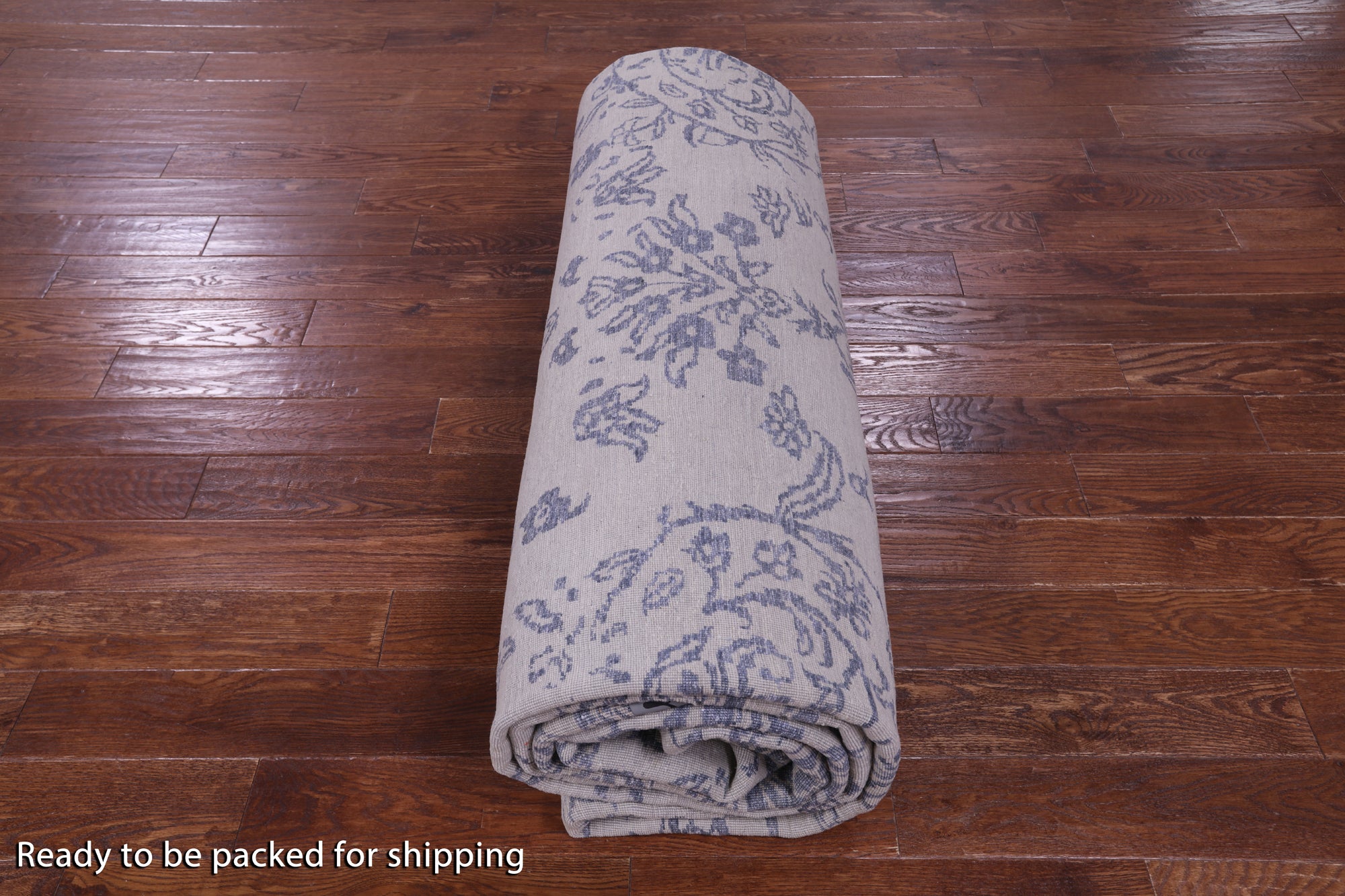 Grey Persian Hand Knotted Wool & Silk Rug - 11' 11" X 15' 1" - Golden Nile