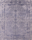 Grey Persian Hand Knotted Wool & Silk Rug - 11' 11" X 15' 1" - Golden Nile