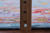 Blue Square Turkish Oushak Hand Knotted Wool Rug - 8' 1" X 8' 2" - Golden Nile