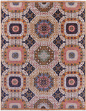 Geometric Persian Mamluk Hand Knotted Wool Rug - 8' 1" X 10' 3" - Golden Nile