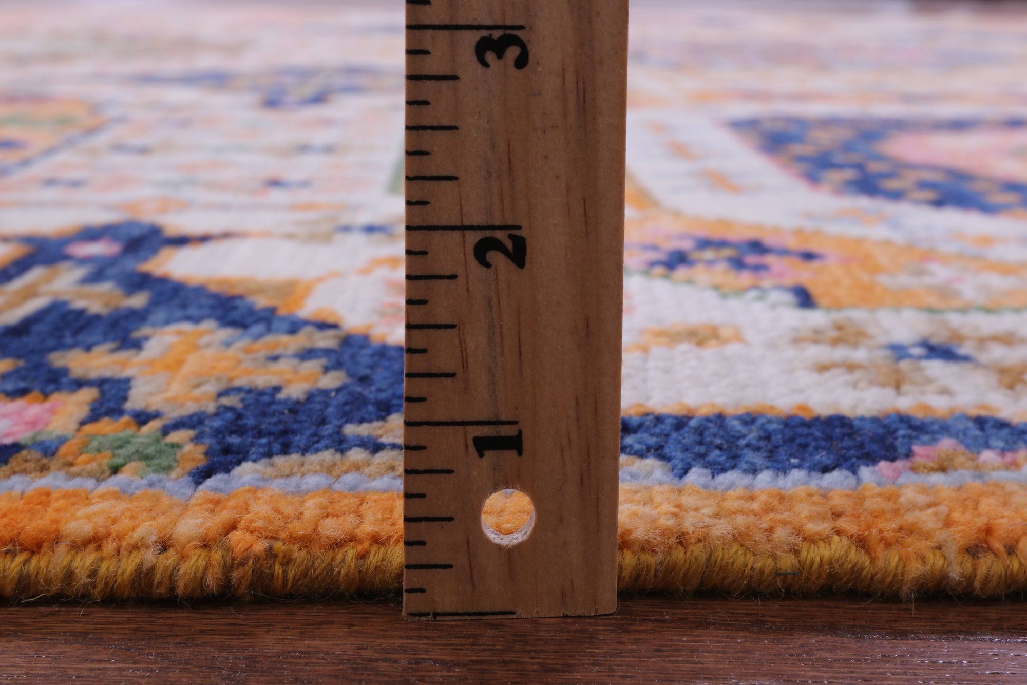 Geometric Persian Mamluk Hand Knotted Wool Rug - 8' 1" X 10' 3" - Golden Nile