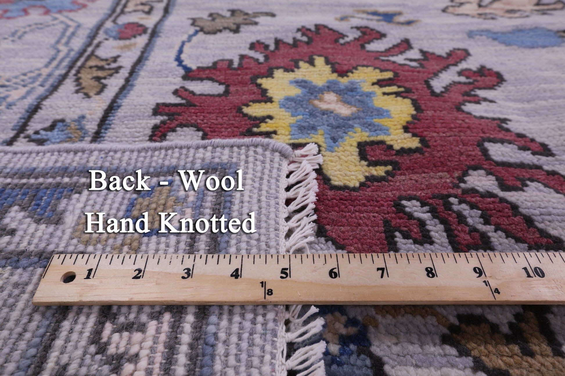 Grey Turkish Oushak Hand Knotted Wool Rug - 8' 0" X 10' 2" - Golden Nile