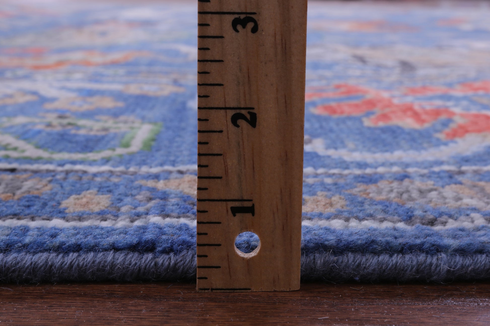 Blue Turkish Oushak Hand Knotted Wool Rug - 8' 1" X 10' 4" - Golden Nile