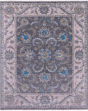 Grey Persian Tabriz Hand Knotted Wool Rug - 8' 0" X 10' 0" - Golden Nile