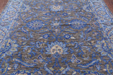 Grey Persian Tabriz Hand Knotted Wool Rug - 8' 3" X 10' 1" - Golden Nile