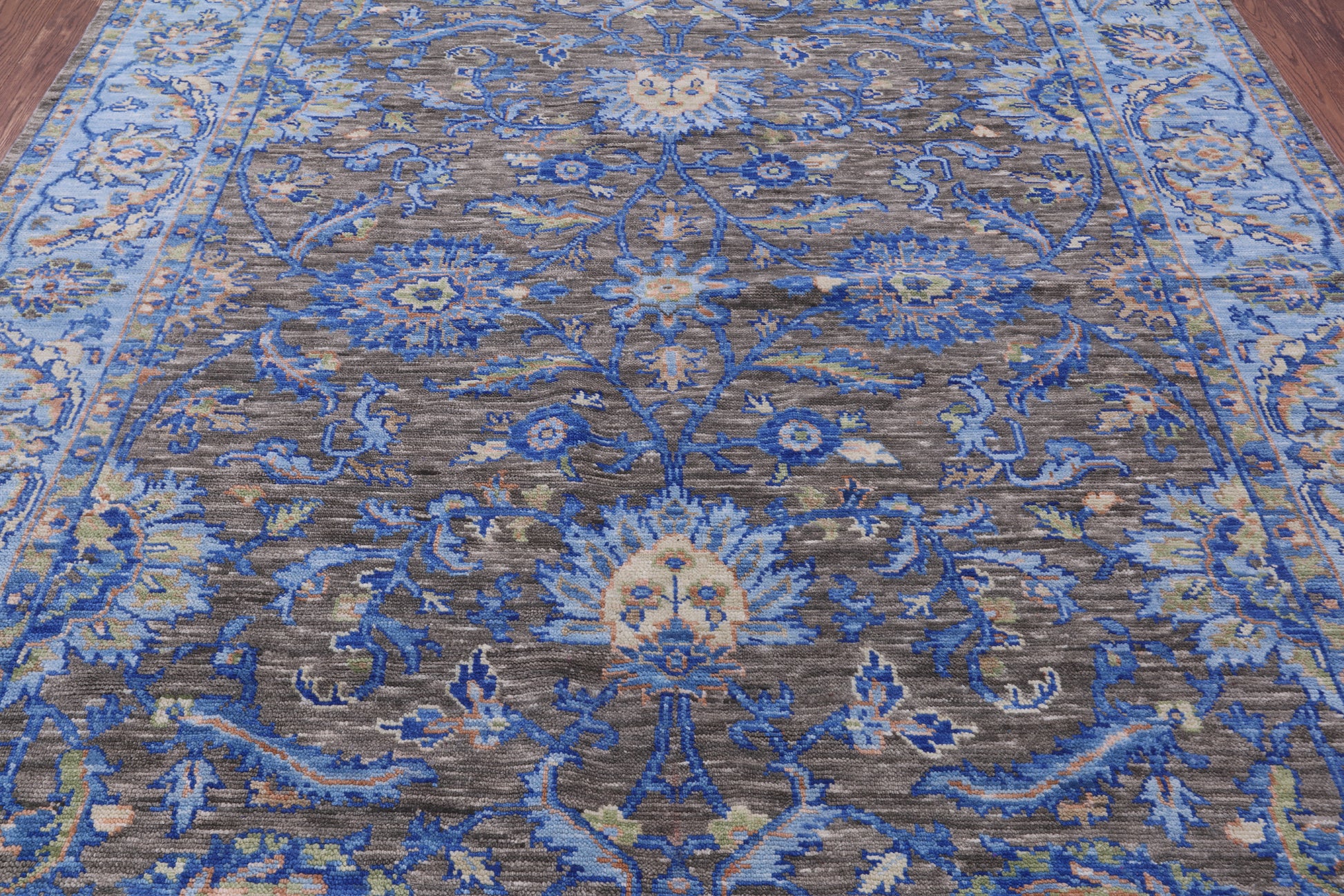 Grey Persian Tabriz Hand Knotted Wool Rug - 8' 3" X 10' 1" - Golden Nile