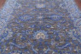 Grey Persian Tabriz Hand Knotted Wool Rug - 8' 3" X 10' 1" - Golden Nile