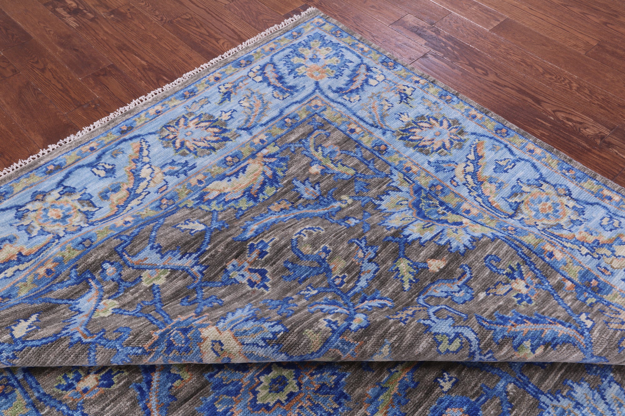 Grey Persian Tabriz Hand Knotted Wool Rug - 8' 3" X 10' 1" - Golden Nile