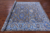 Grey Persian Tabriz Hand Knotted Wool Rug - 8' 3" X 10' 1" - Golden Nile