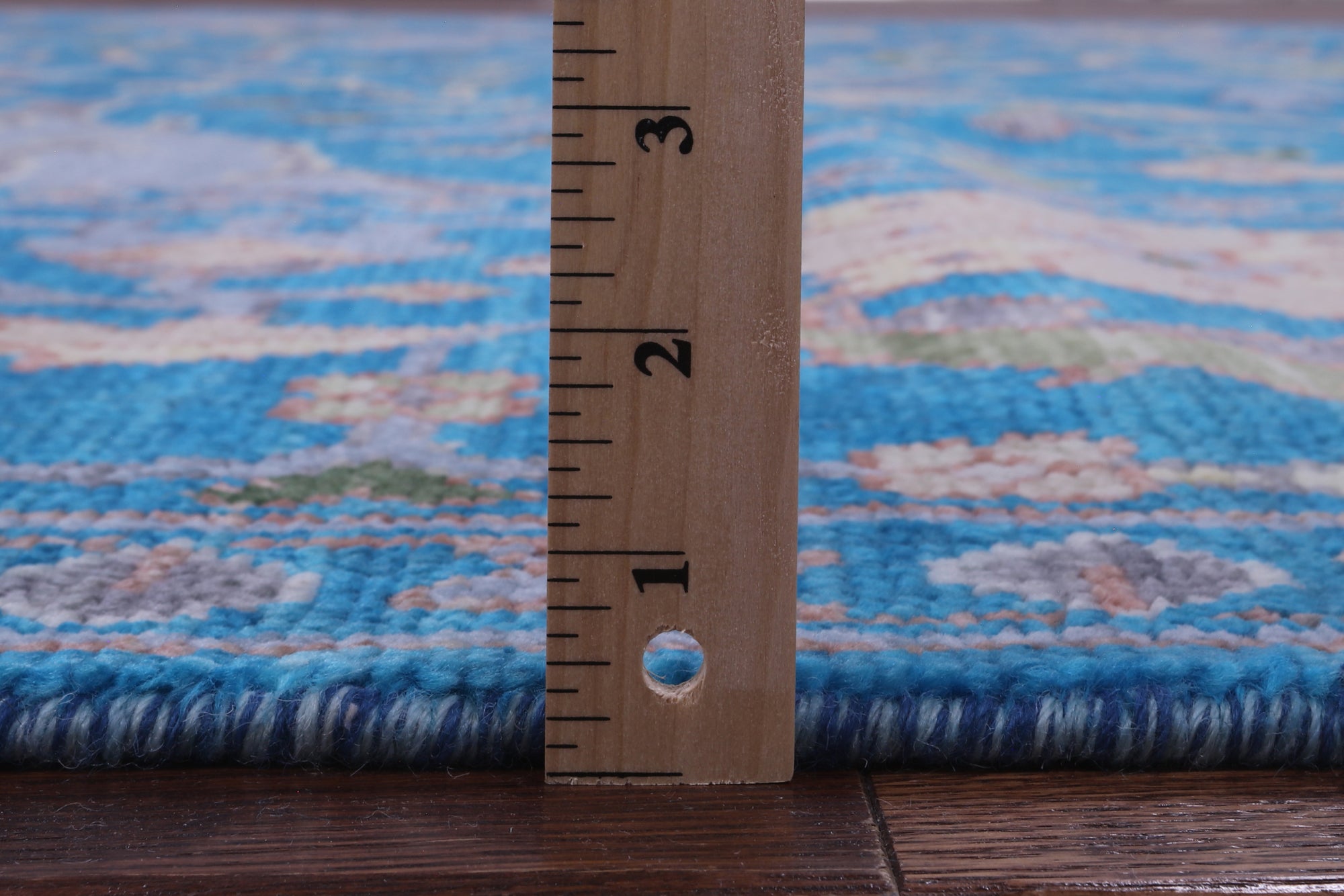 Blue Turkish Oushak Handmade Wool Rug - 9' 3" X 11' 9" - Golden Nile