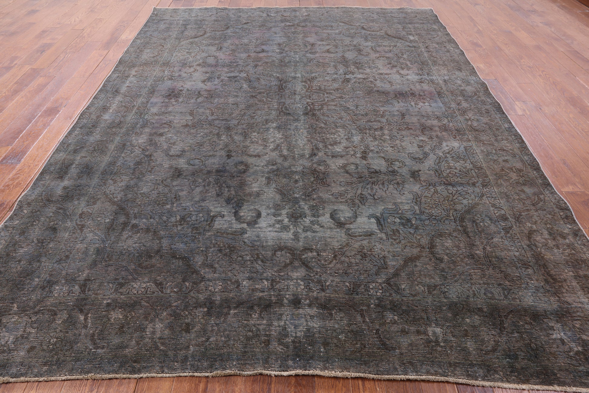 Persian Overdyed Handmade Wool Area Rug - 9' 9" X 12' 3" - Golden Nile