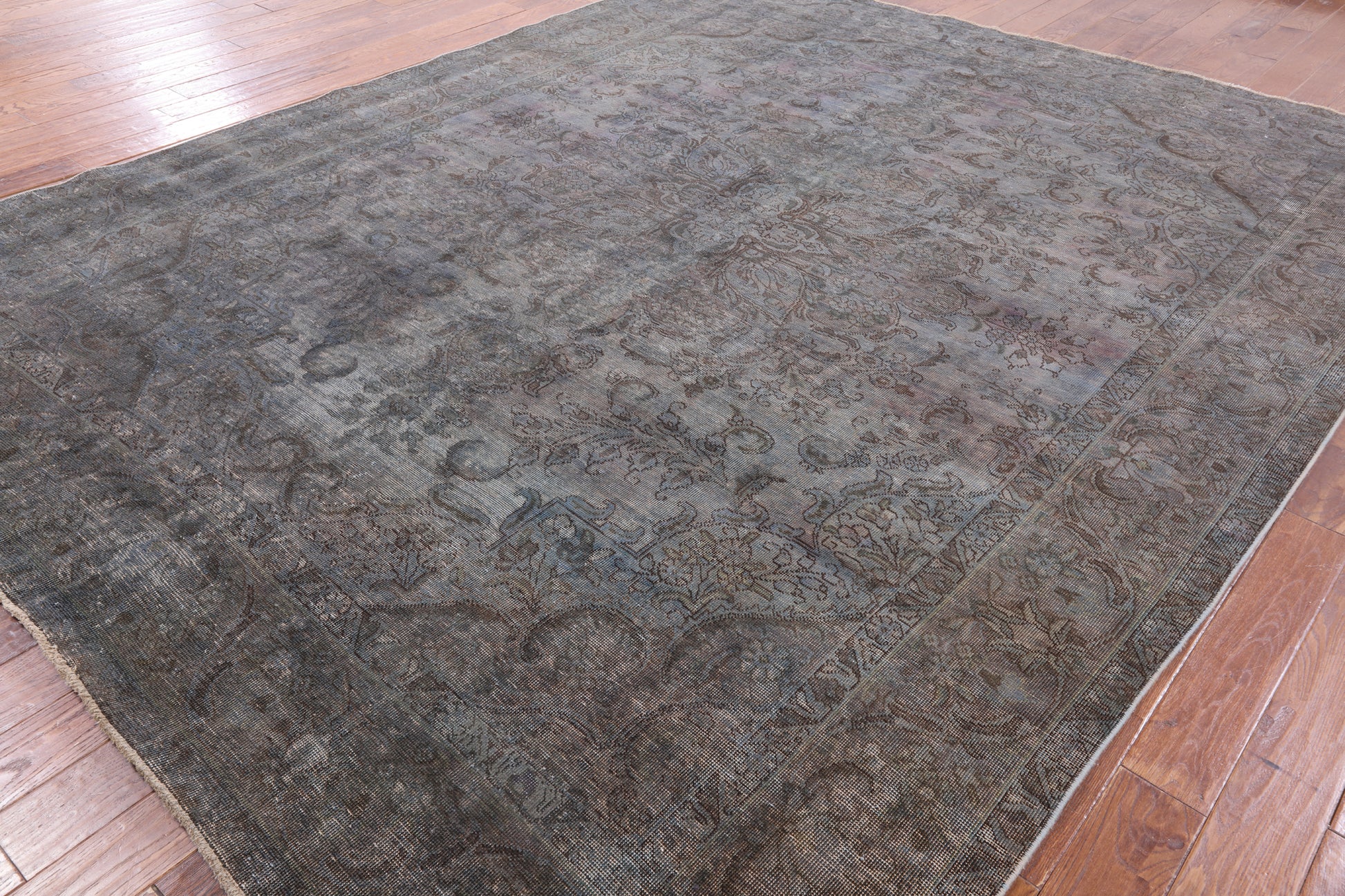 Persian Overdyed Handmade Wool Area Rug - 9' 9" X 12' 3" - Golden Nile