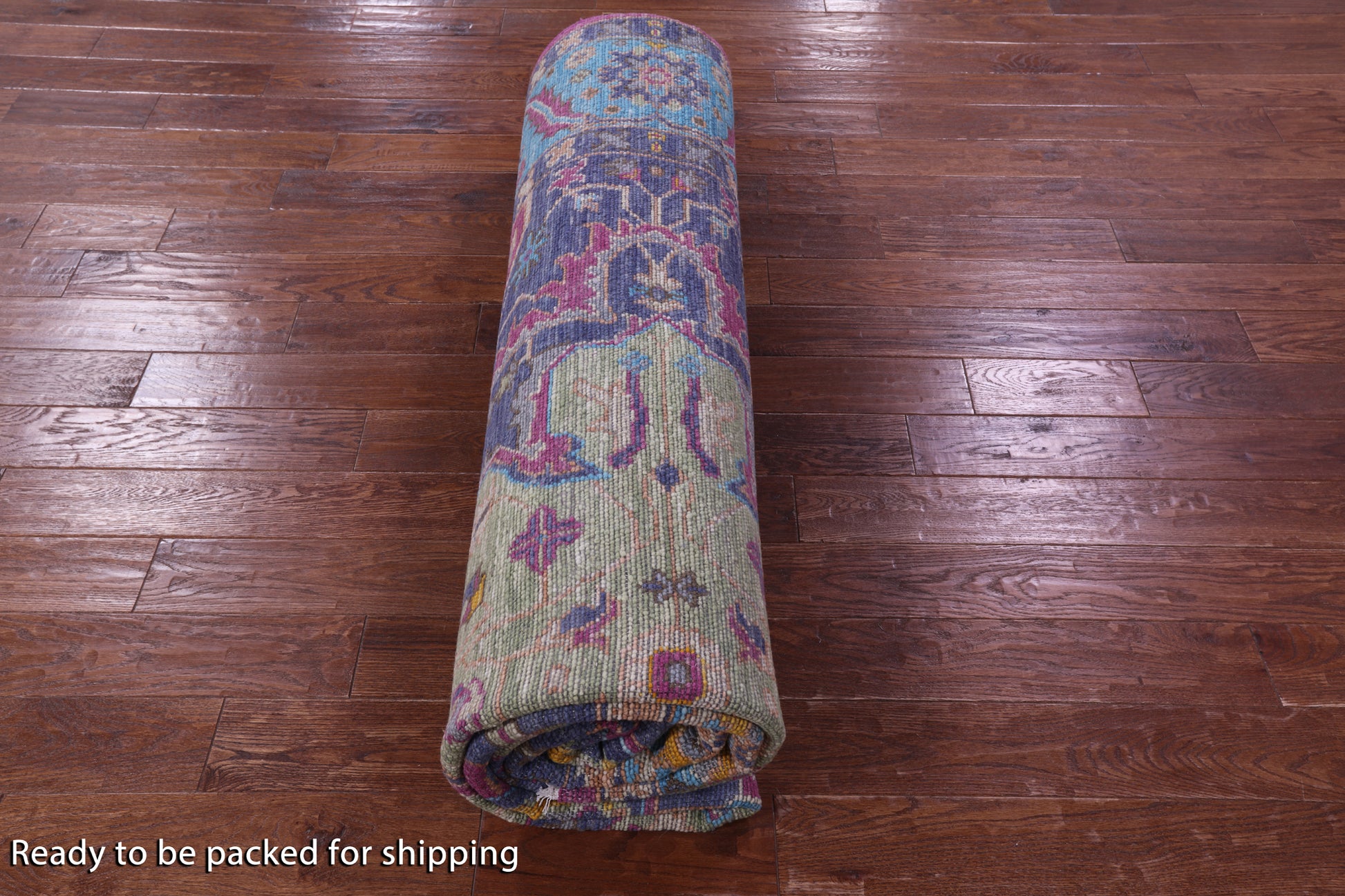 Heriz Serapi Hand Knotted Wool Rug - 9' 0" X 12' 6" - Golden Nile