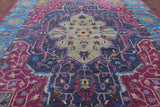 Heriz Serapi Hand Knotted Wool Rug - 9' 0" X 12' 6" - Golden Nile