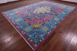 Heriz Serapi Hand Knotted Wool Rug - 9' 0" X 12' 6" - Golden Nile