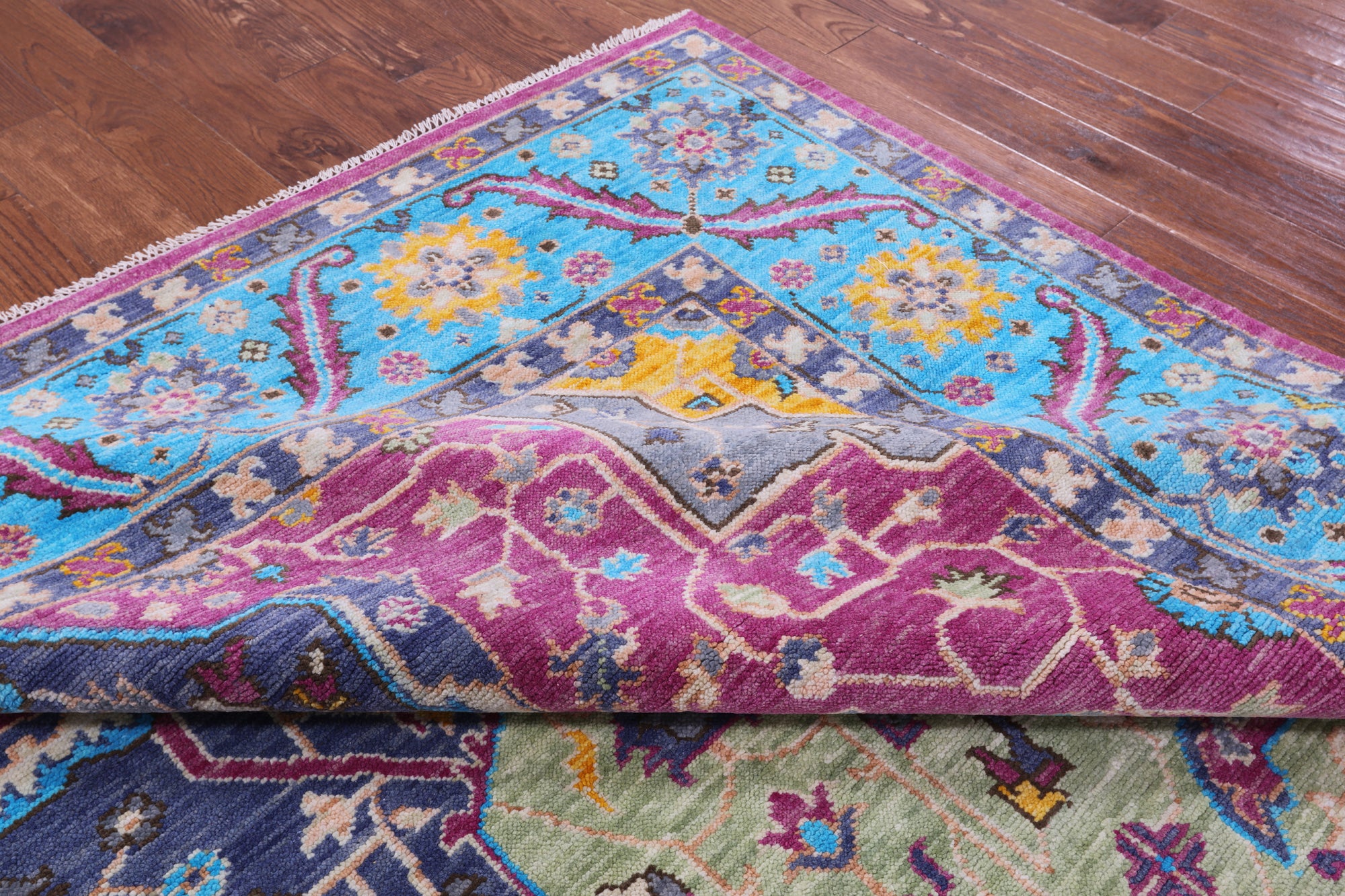 Heriz Serapi Hand Knotted Wool Rug - 9' 0" X 12' 6" - Golden Nile
