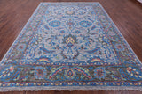 Grey Persian Tabriz Handmade Wool Rug - 9' 1" X 12' 2" - Golden Nile