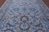 Grey Persian Tabriz Handmade Wool Rug - 9' 1" X 12' 2" - Golden Nile