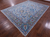 Grey Persian Tabriz Handmade Wool Rug - 9' 1" X 12' 2" - Golden Nile