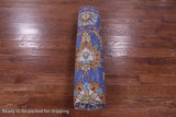Blue Square Persian Tabriz Hand Knotted Wool Rug - 9' 1" X 9' 3" - Golden Nile
