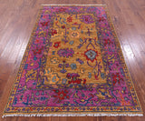 Turkish Oushak Hand Knotted Wool Rug - 5' 0" X 7' 10" - Golden Nile