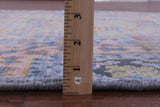 Blue Geometric Persian Mamluk Hand Knotted Wool Rug - 4' 1" X 6' 4" - Golden Nile