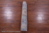 Blue Geometric Persian Mamluk Hand Knotted Wool Rug - 4' 1" X 6' 4" - Golden Nile