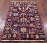 Turkish Oushak Hand Knotted Wool Rug - 3' 2" X 5' 1" - Golden Nile