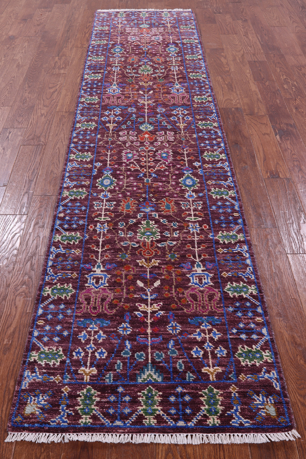 Turkish Oushak Handmade Wool Runner Rug - 2' 7" X 10' 5" - Golden Nile