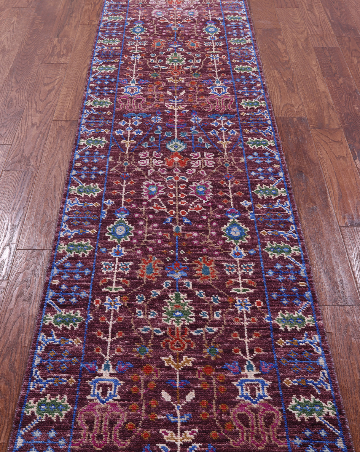 Turkish Oushak Handmade Wool Runner Rug - 2' 7" X 10' 5" - Golden Nile
