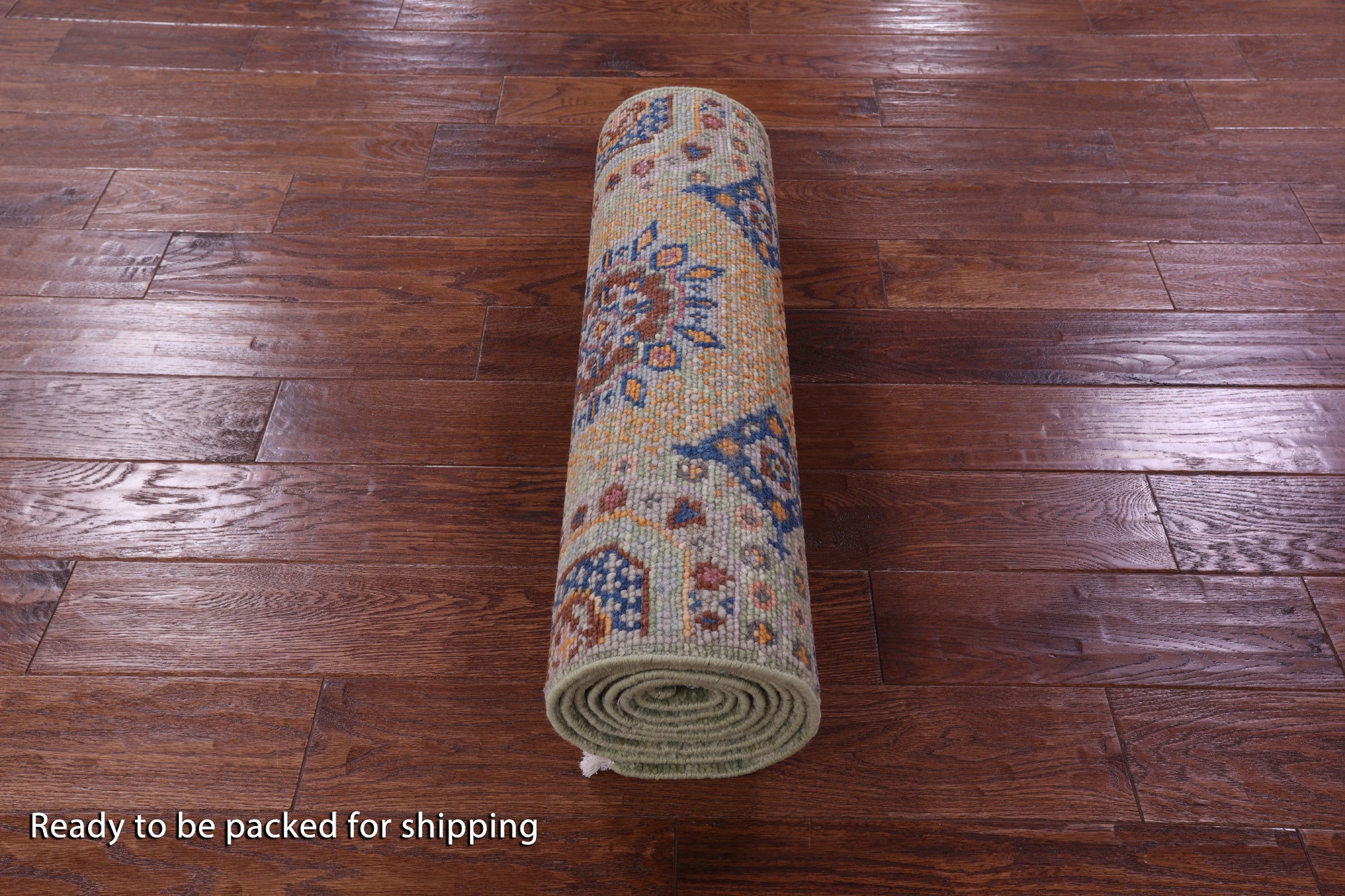 Geometric Persian Mamluk Hand Knotted Wool Runner Rug - 2' 7" X 10' 2" - Golden Nile