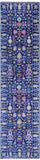 Blue Turkish Oushak Hand Knotted Wool Runner Rug - 2' 6" X 10' 0" - Golden Nile