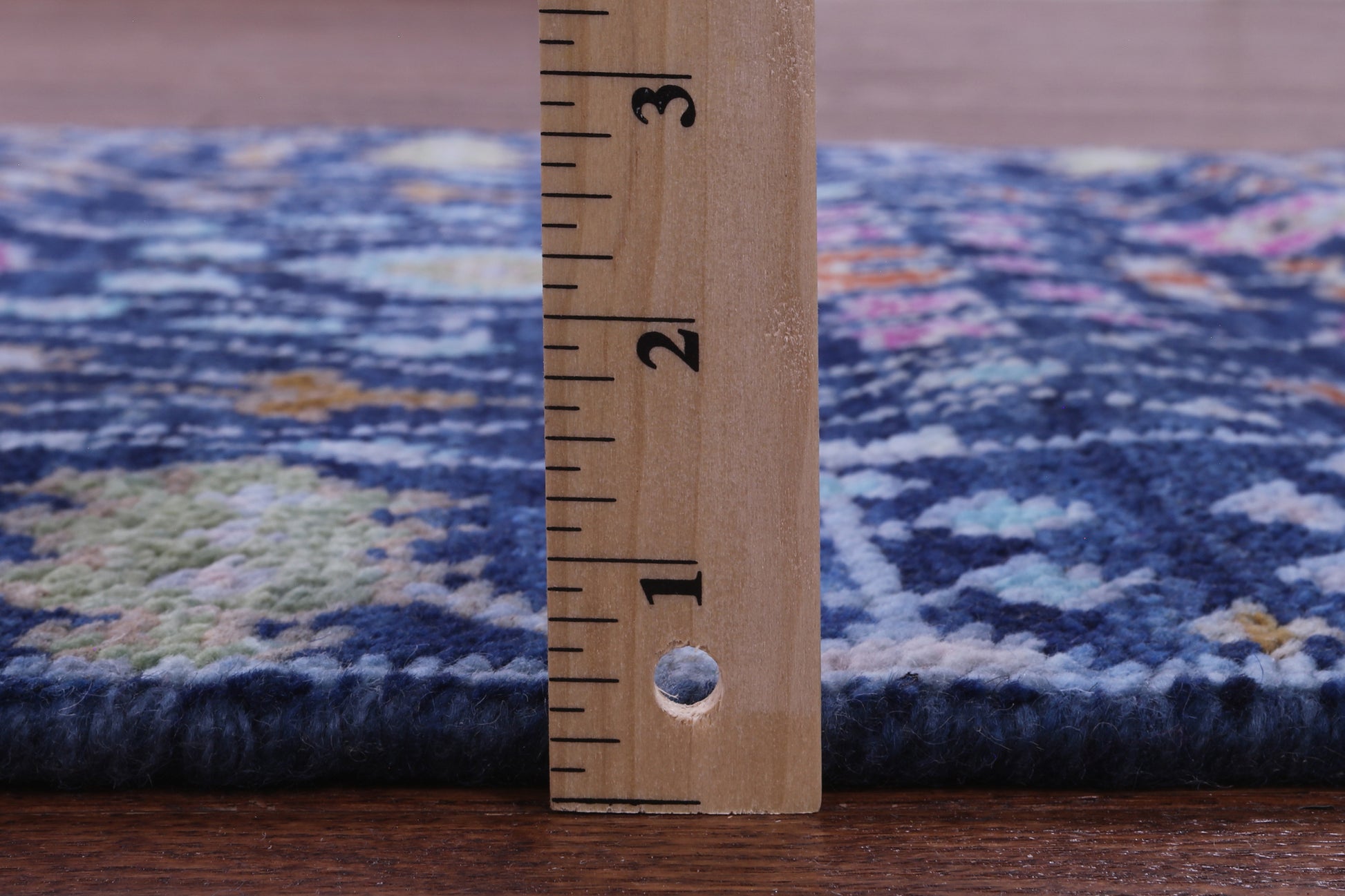 Blue Turkish Oushak Hand Knotted Wool Runner Rug - 2' 6" X 10' 0" - Golden Nile