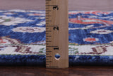 Blue Turkish Oushak Hand Knotted Wool Runner Rug - 2' 7" X 10' 0" - Golden Nile