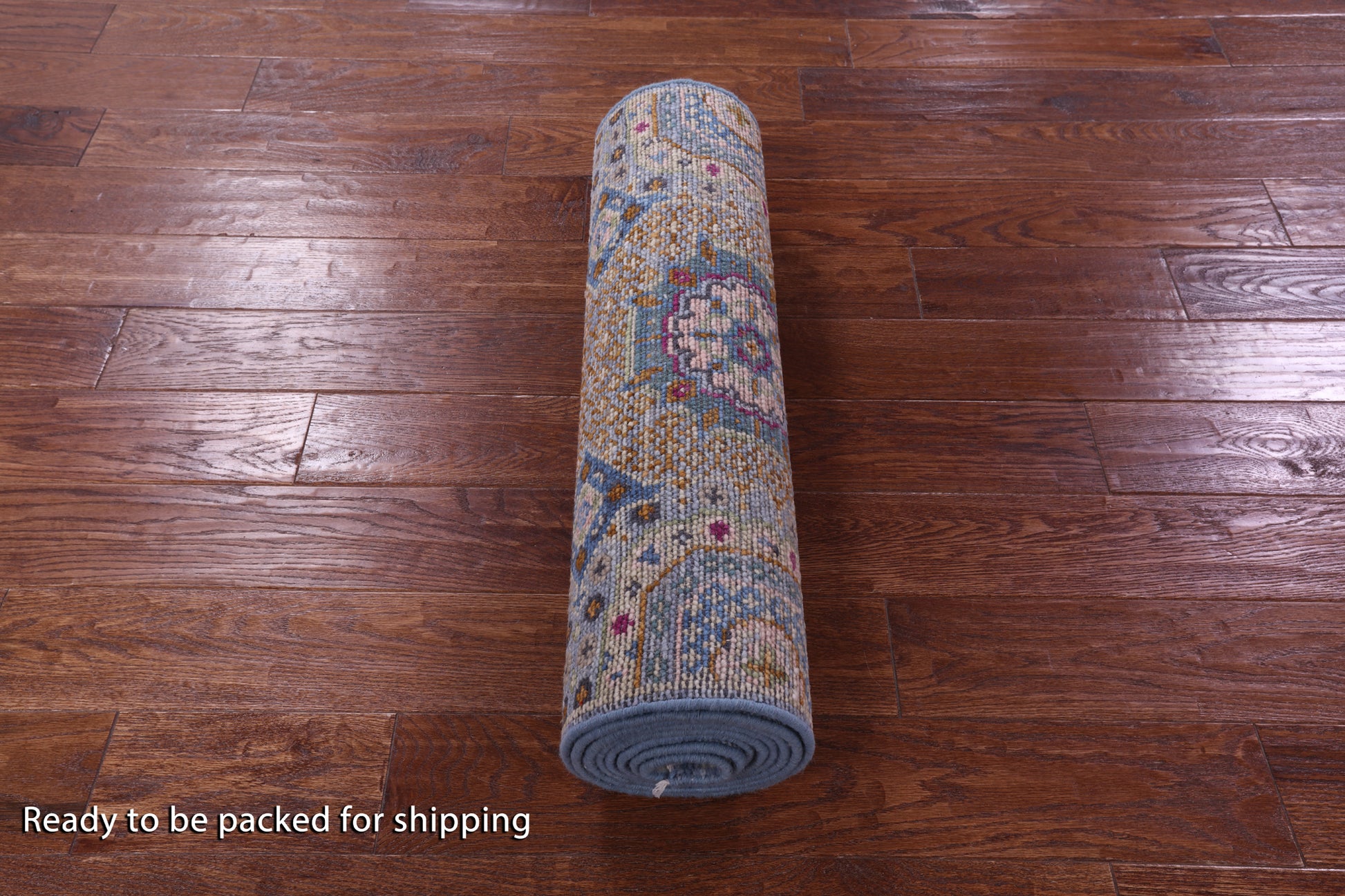 Geometric Persian Mamluk Hand Knotted Wool Runner Rug - 2' 7" X 10' 4" - Golden Nile