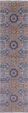 Geometric Persian Mamluk Hand Knotted Wool Runner Rug - 2' 7" X 10' 4" - Golden Nile