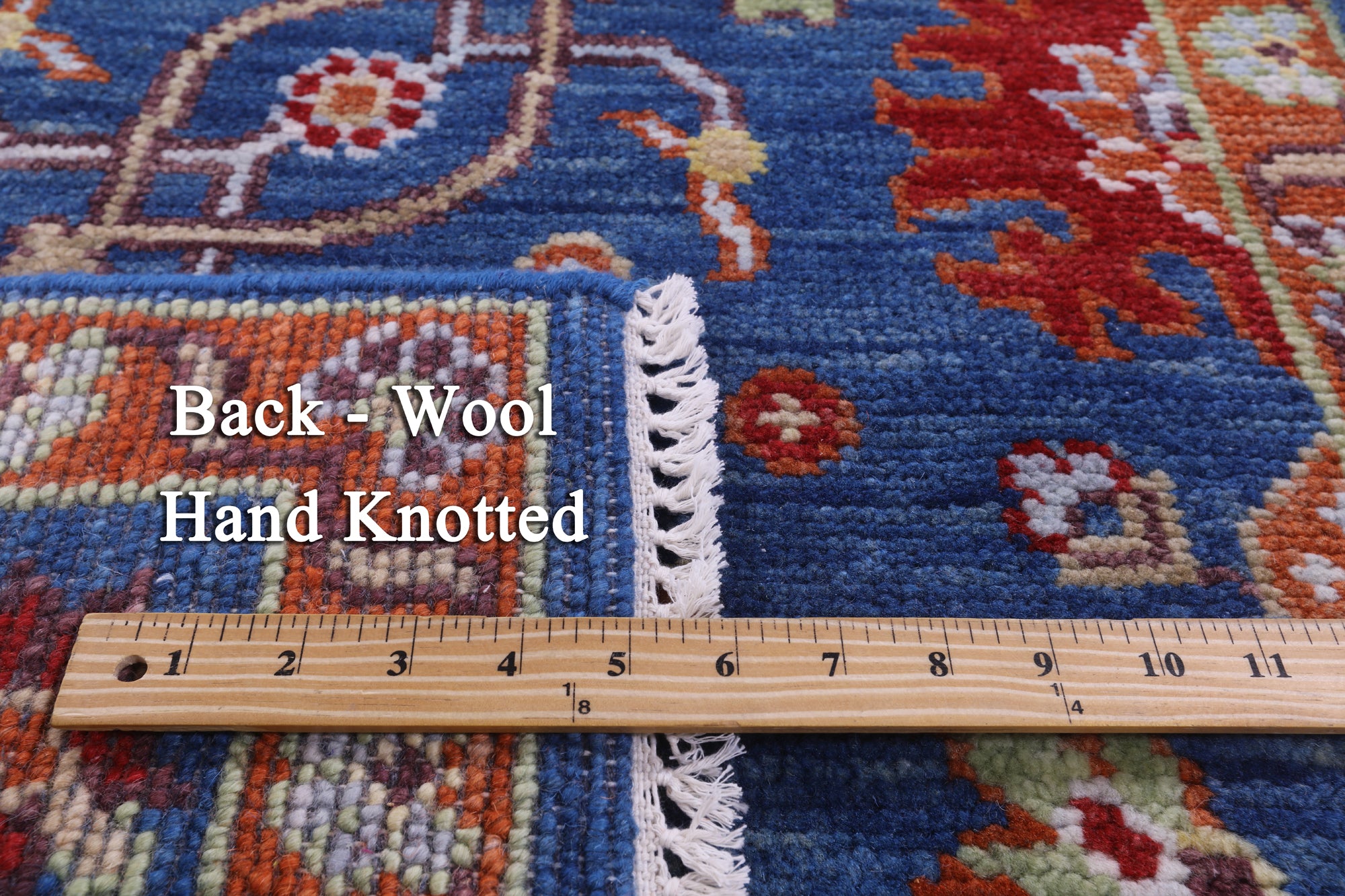Blue Turkish Oushak Handmade Wool Runner Rug - 2' 6" X 10' 2" - Golden Nile