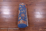 Blue Turkish Oushak Handmade Wool Runner Rug - 2' 6" X 10' 2" - Golden Nile