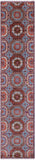 Geometric Persian Mamluk Hand Knotted Wool Runner Rug - 2' 6" X 12' 2" - Golden Nile