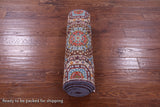 Geometric Persian Mamluk Hand Knotted Wool Runner Rug - 2' 6" X 12' 2" - Golden Nile