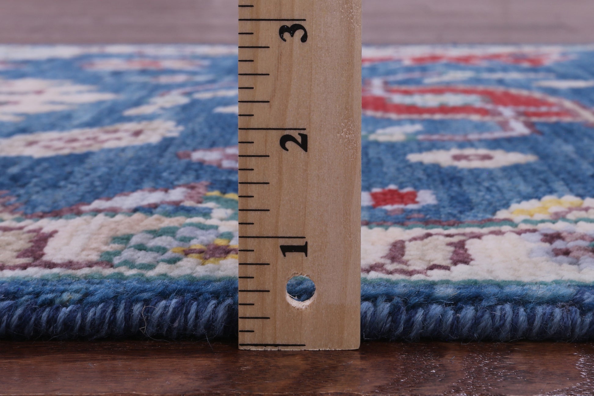 Blue Turkish Oushak Handmade Wool Runner Rug - 2' 7" X 12' 9" - Golden Nile