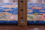Blue Turkish Oushak Hand Knotted Wool Runner Rug - 2' 7" X 8' 4" - Golden Nile